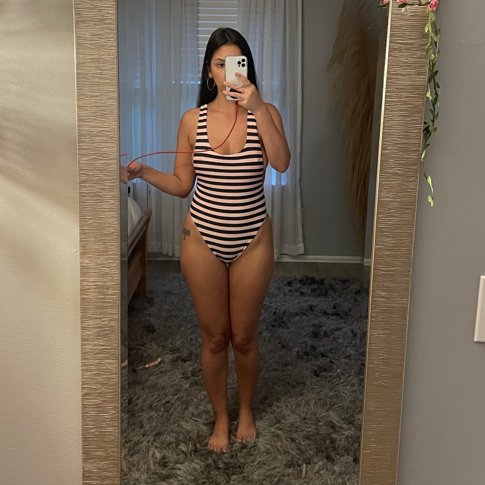 Striped one piece, never worn